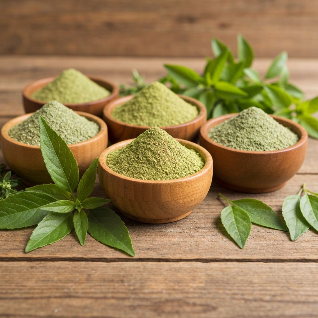 Herbal powder and natural botanical ingredients